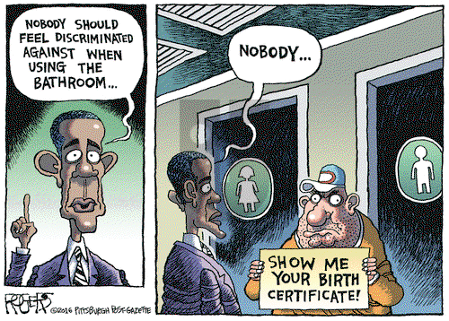 Rob Rogers on Tuesday May 17, 2016 Comic Strip