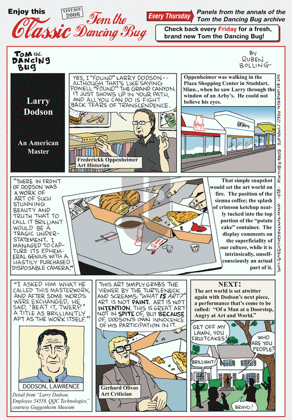 Tom the Dancing Bug on Thursday July 12, 2018 Comic Strip