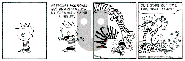 Calvin and Hobbes on Friday April 21, 1989 Comic Strip