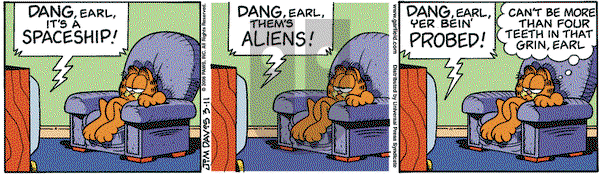 Garfield on Saturday March 11, 2006 Comic Strip