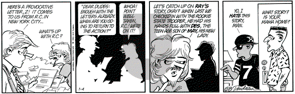 Doonesbury on Monday January 4, 1993 Comic Strip
