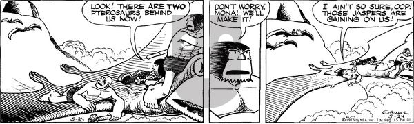 Alley Oop on Monday May 24, 1976 Comic Strip