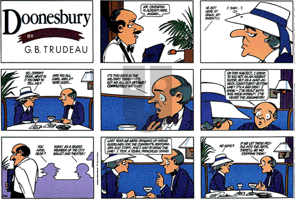 Doonesbury on Sunday March 21, 1993 Comic Strip