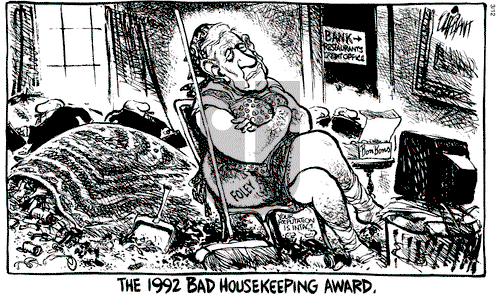 Pat Oliphant on Thursday March 12, 1992 Comic Strip