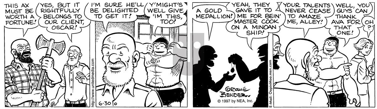 Alley Oop - Monday June 30, 1997 Comic Strip