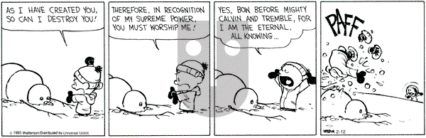 Calvin and Hobbes on Thursday February 12, 2015 Comic Strip