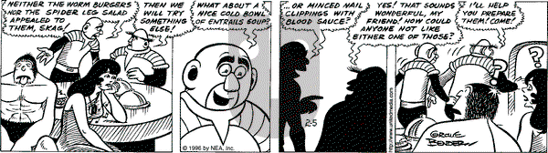 Alley Oop on Monday February 5, 1996 Comic Strip