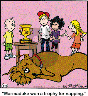Marmaduke on Friday March 14, 2014 Comic Strip