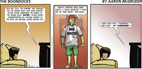 The Boondocks on Sunday September 14, 2003 Comic Strip
