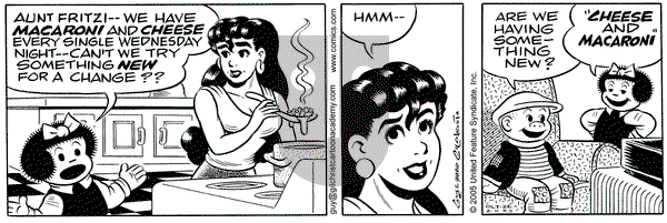 Nancy on Wednesday October 26, 2005 Comic Strip