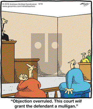 In the Bleachers on Thursday September 19, 2019 Comic Strip