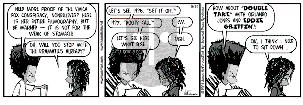 The Boondocks on Friday September 14, 2001 Comic Strip