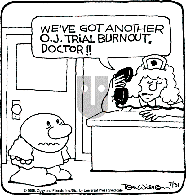 Ziggy - Monday July 31, 1995 Comic Strip