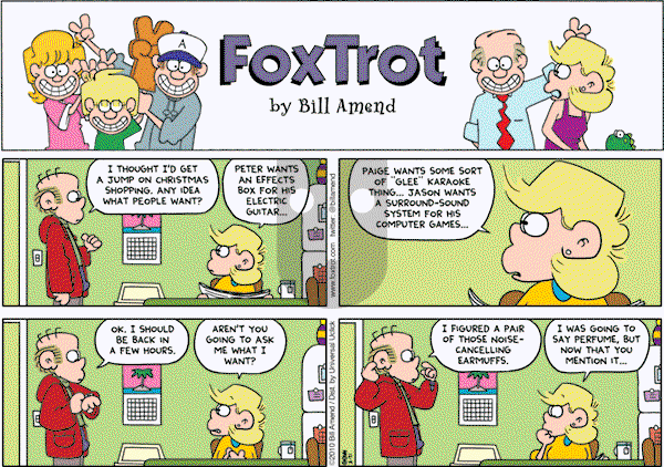 FoxTrot on Sunday December 5, 2010 Comic Strip