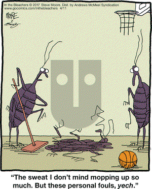 In the Bleachers on Tuesday April 11, 2017 Comic Strip