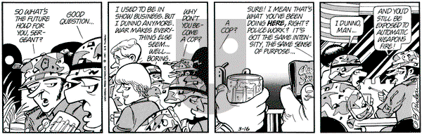 Doonesbury on Saturday March 16, 1991 Comic Strip