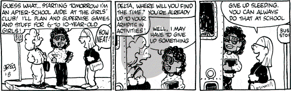 Luann on Monday January 8, 1990 Comic Strip
