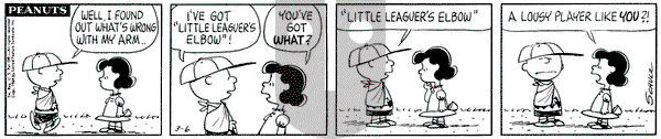 Peanuts on Friday March 6, 1964 Comic Strip