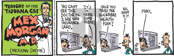 La Cucaracha on Friday February 29, 2008 Comic Strip
