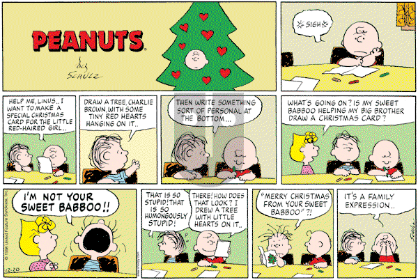 Peanuts - Sunday December 20, 1998 Comic Strip