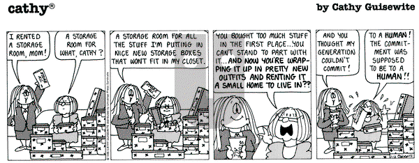 Cathy Classics on Saturday January 13, 1996 Comic Strip