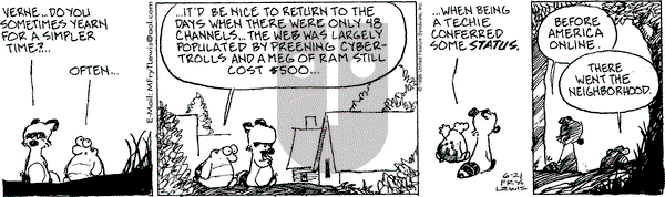 Over the Hedge on Friday June 21, 1996 Comic Strip