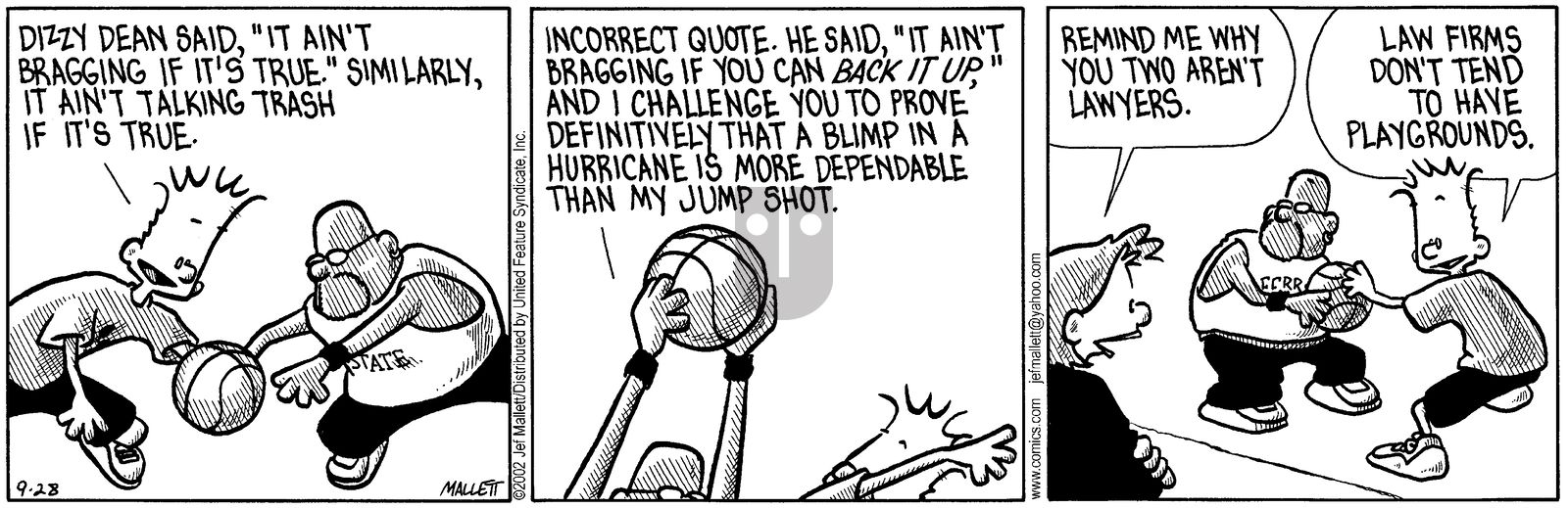 Frazz - Saturday September 28, 2002 Comic Strip