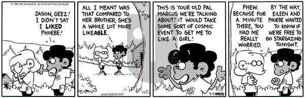 FoxTrot on Monday July 7, 1997 Comic Strip