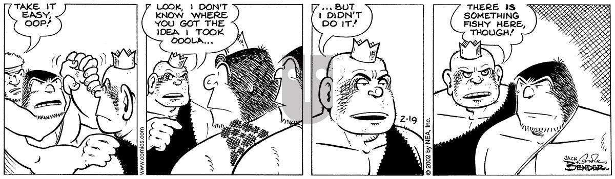 Alley Oop - Tuesday February 19, 2002 Comic Strip