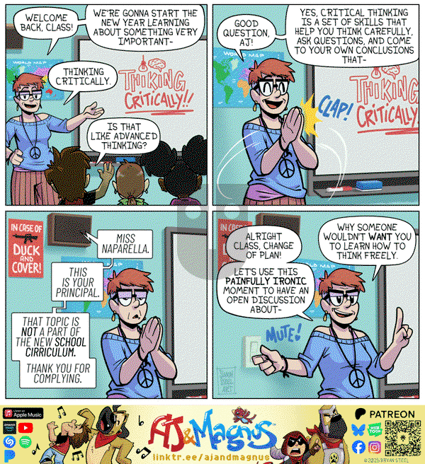 AJ and Magnus on Tuesday January 14, 2025 Comic Strip