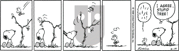 Peanuts - Friday June 19, 1998 Comic Strip