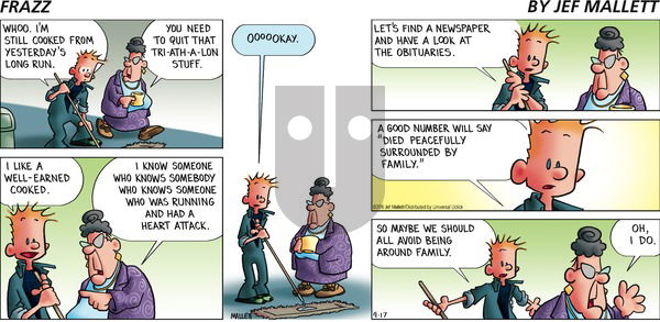 Frazz on Sunday April 17, 2016 Comic Strip