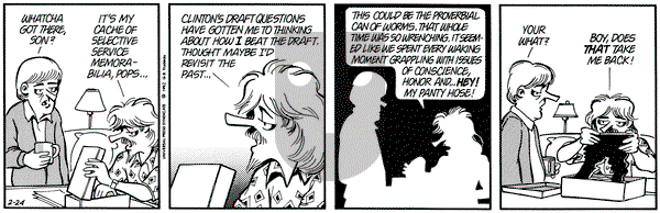 Doonesbury on Monday February 24, 1992 Comic Strip