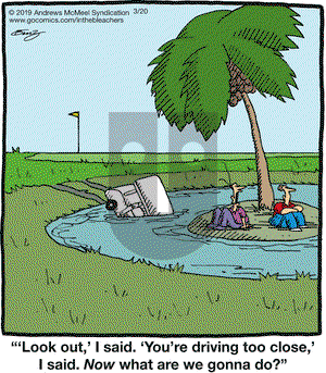 In the Bleachers on Wednesday March 20, 2019 Comic Strip