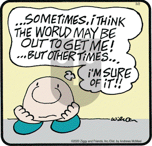 Ziggy on Monday March 2, 2020 Comic Strip