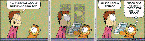 Garfield on Thursday July 25, 2019 Comic Strip
