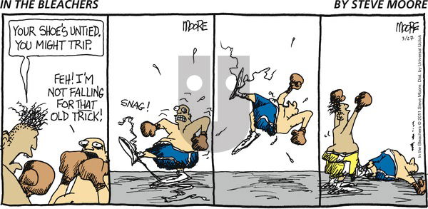 In the Bleachers on Sunday March 27, 2011 Comic Strip