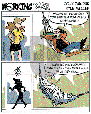 Working Daze on Friday July 1, 2005 Comic Strip