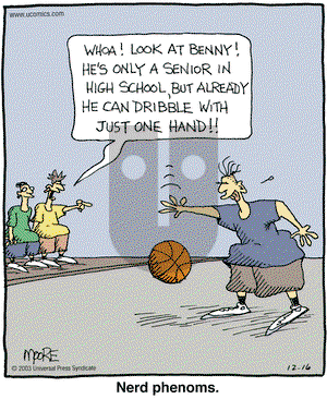 In the Bleachers on Tuesday December 16, 2003 Comic Strip