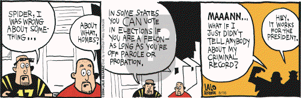 La Cucaracha on Monday August 16, 2004 Comic Strip