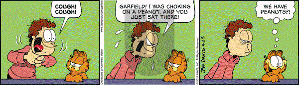 Garfield on Thursday April 25, 2013 Comic Strip