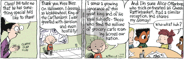 Cul de Sac on Thursday November 3, 2011 Comic Strip