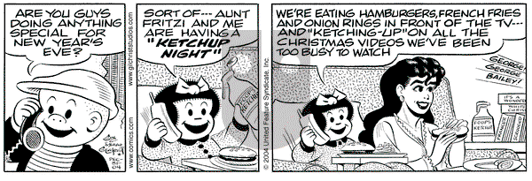 Nancy on Friday December 31, 2004 Comic Strip