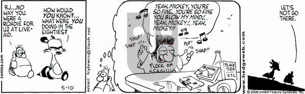 Over the Hedge on Wednesday May 10, 2000 Comic Strip