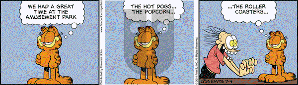 Garfield on Friday July 4, 2014 Comic Strip