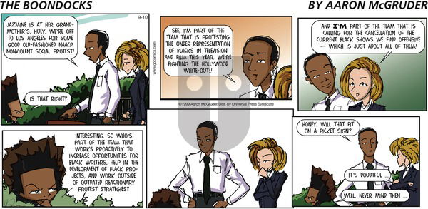 The Boondocks on Sunday September 17, 2006 Comic Strip