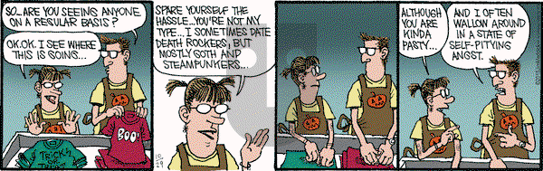 Monty on Thursday October 29, 2015 Comic Strip