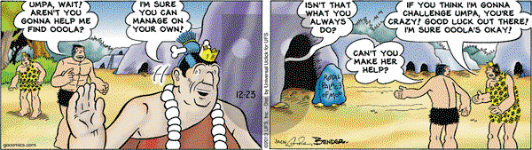 Alley Oop on Monday December 23, 2013 Comic Strip