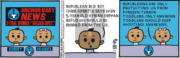 La Cucaracha on Wednesday December 2, 2015 Comic Strip