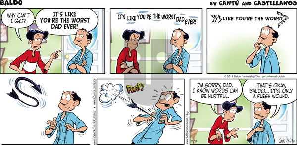 Baldo on Sunday November 16, 2014 Comic Strip